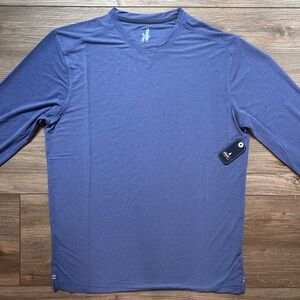 johnnie-O | Men's Blue Long Sleeve Shirt (Small)